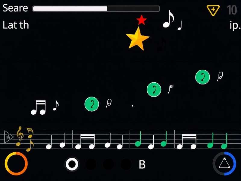 Blind Pass Virtuoso gameplay screenshot showing rhythmic patterns